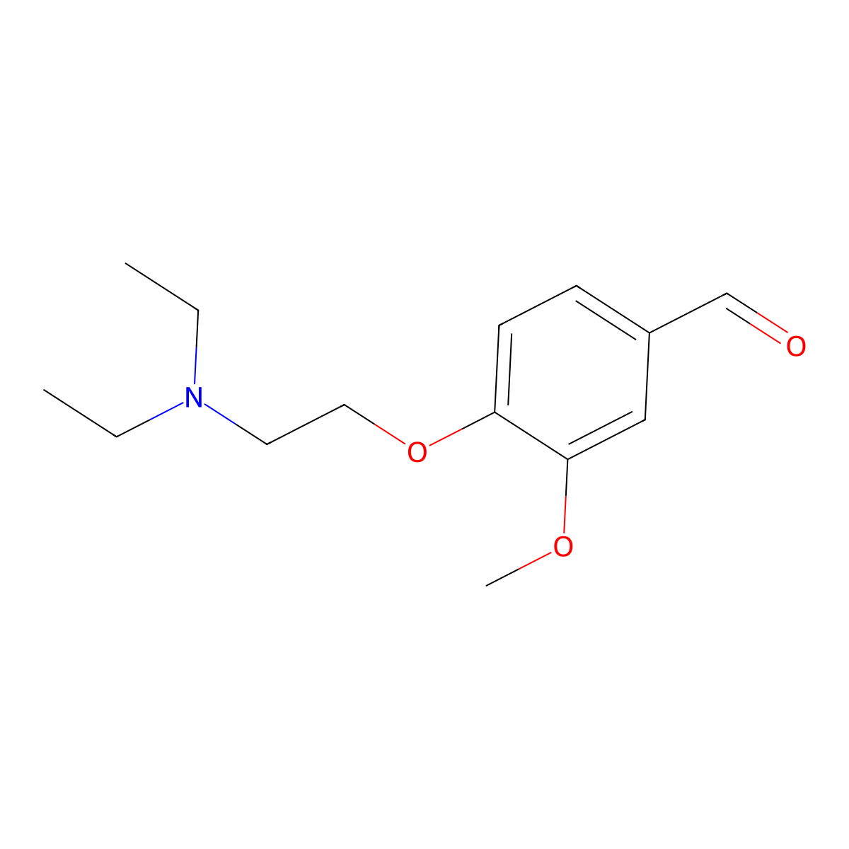 4-[2-(Diethylamino)ethoxy]-3-methoxybenzaldehyde oxalate molecular structure, CAS 1890-79-5