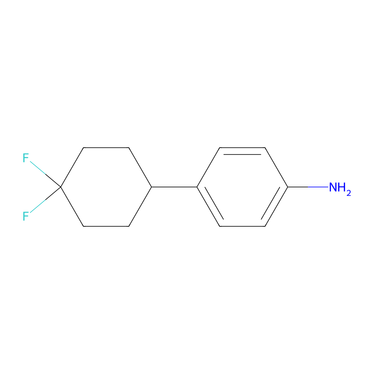4-(4,4-Difluorocyclohexyl)aniline molecular structure, CAS 1890056-16-2