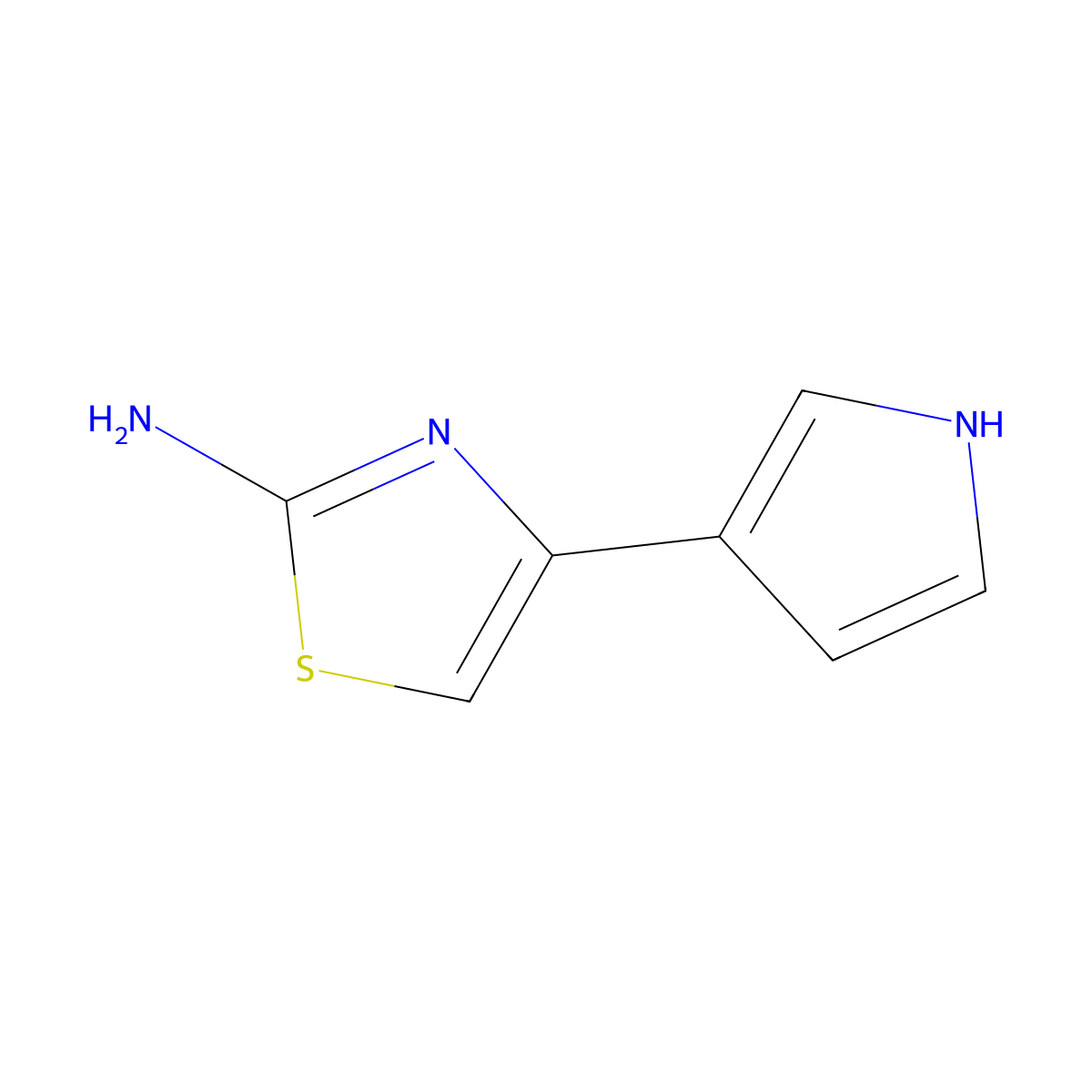 4-(1H-pyrrol-3-yl)thiazol-2-amine molecular structure, CAS 189011-17-4