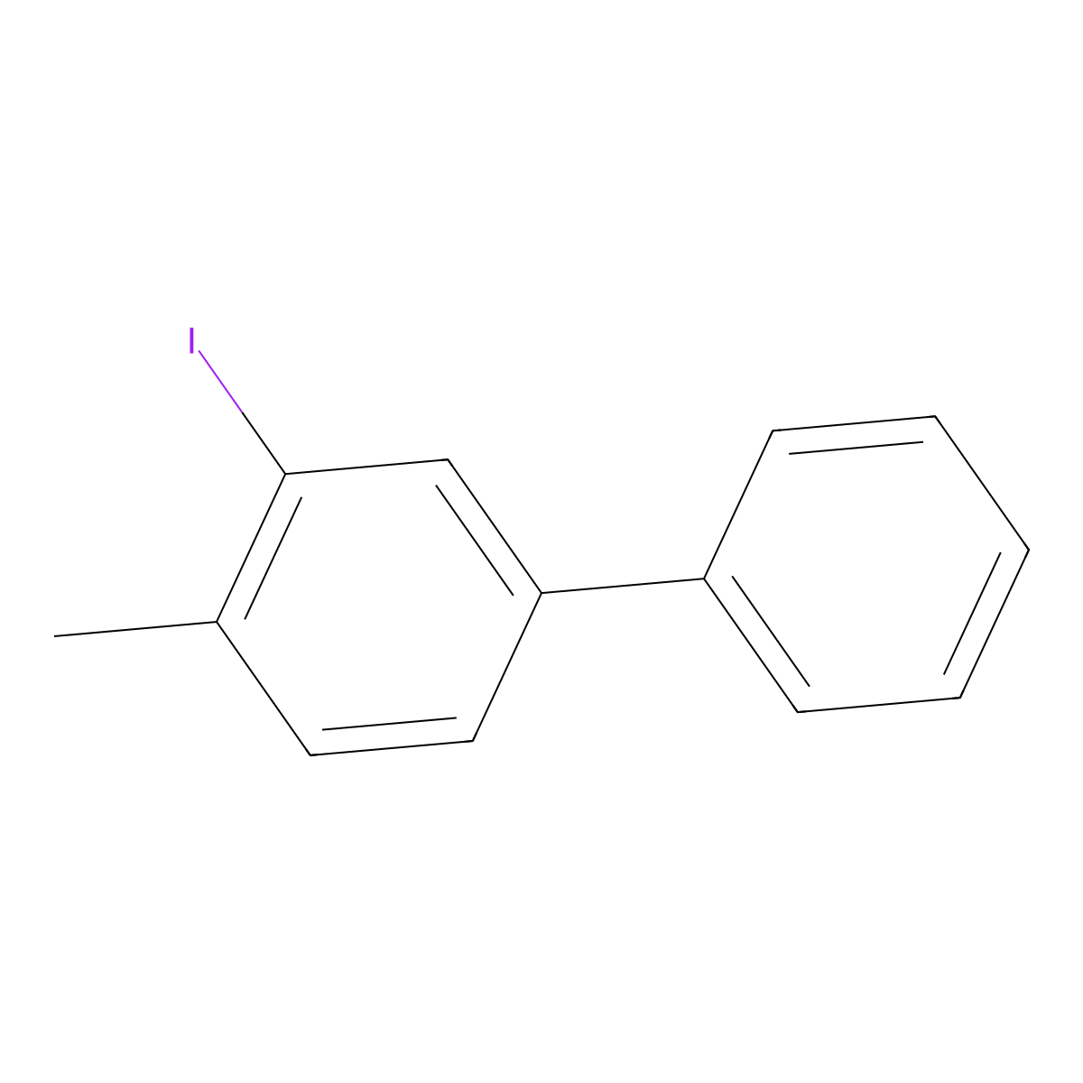 3-Iodo-4-methyl-1,1'-biphenyl molecular structure, CAS 1890112-82-9