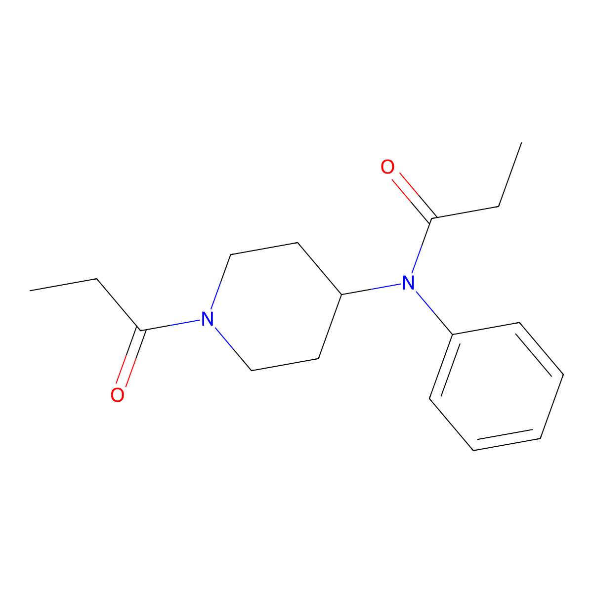 N-Propionyl norfentanyl molecular structure, CAS 1890117-32-4