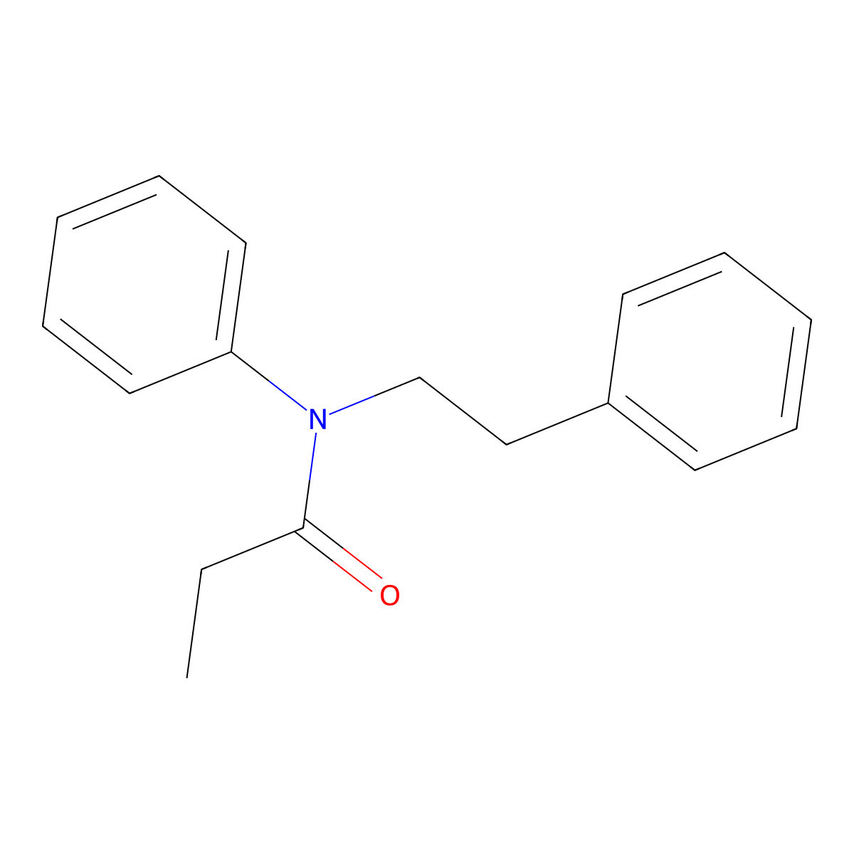 N-Phenethyl-N-phenylpropionamide molecular structure, CAS 1890117-43-7