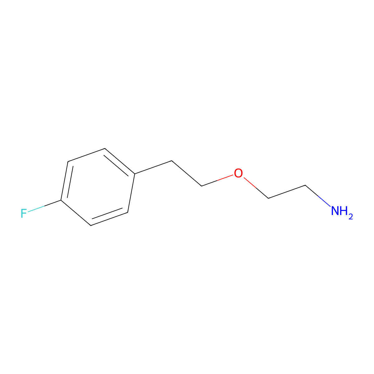 2-[(4-Fluorophenethyl)oxy]ethylamine molecular structure, CAS 189012-60-0