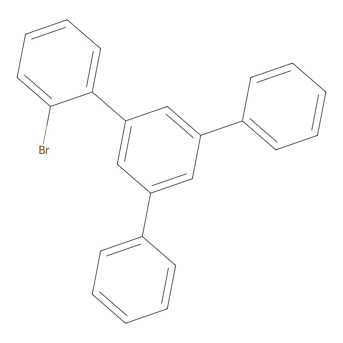 2-Bromo-5'-phenyl-1,1':3',1''-terphenyl molecular structure, CAS 1890136-54-5