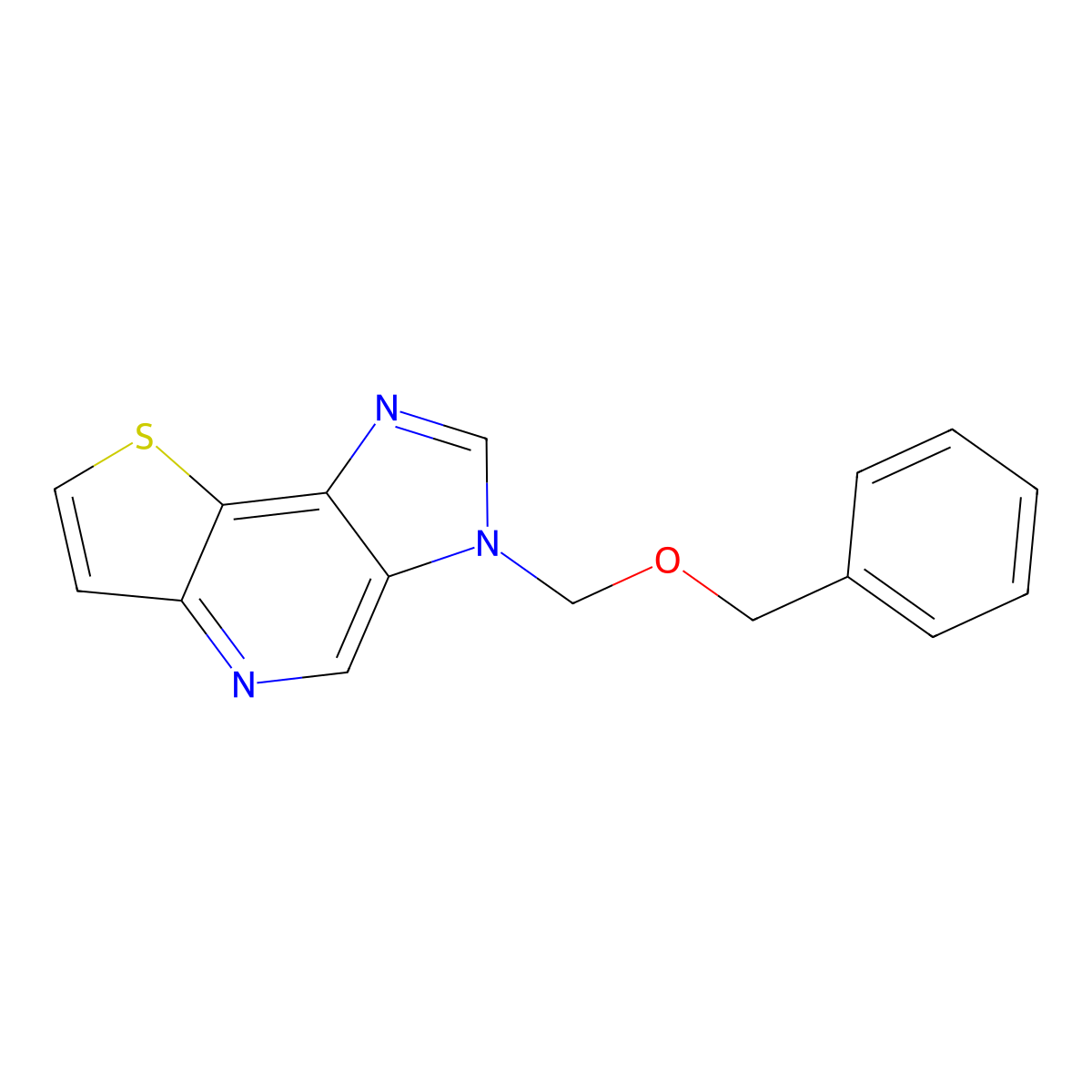 3-[(Phenylmethoxy)methyl]-3H-imidazo[4,5-d]thieno[3,2-b]pyridine molecular structure, CAS 189014-15-1