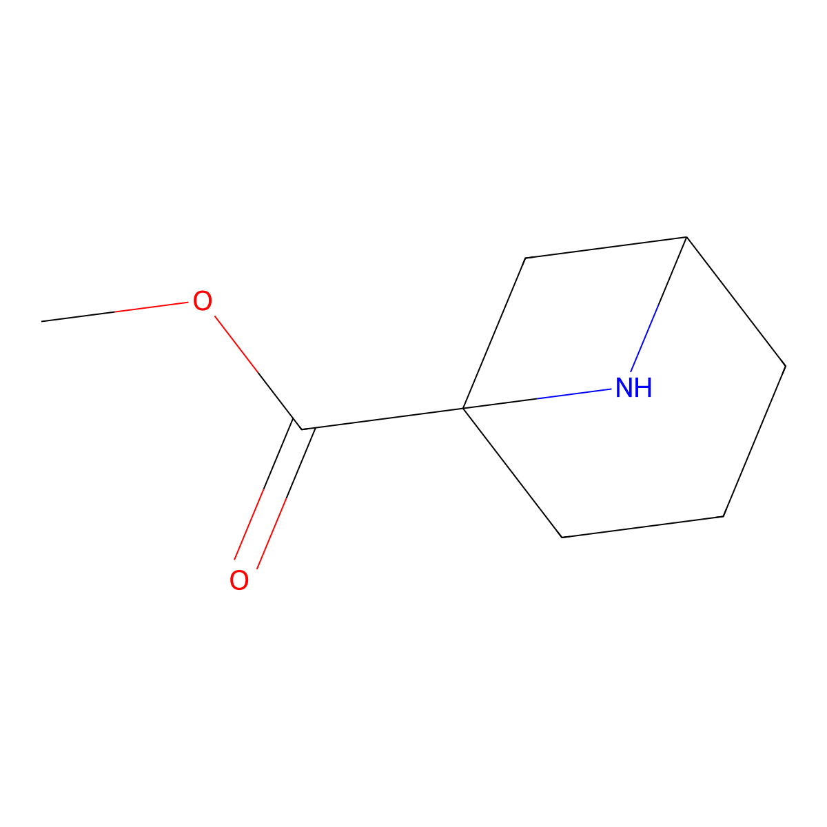 Methyl 6-azabicyclo[3.1.1]heptane-1-carboxylate molecular structure, CAS 1890153-11-3