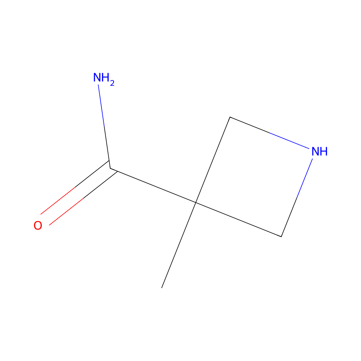 3-Methylazetidine-3-carboxamide molecular structure, CAS 1890172-68-5