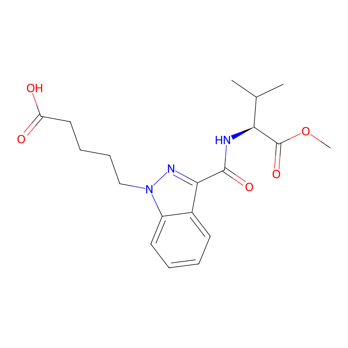 5-fluoro AMB metabolite 3 molecular structure, CAS 1890250-21-1