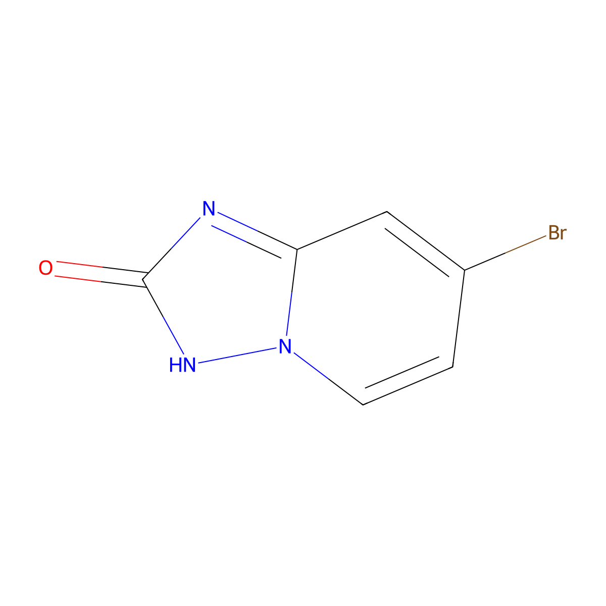 7-bromo-3H-[1,2,4]triazolo[1,5-a]pyridin-2-one molecular structure, CAS 1890277-54-9