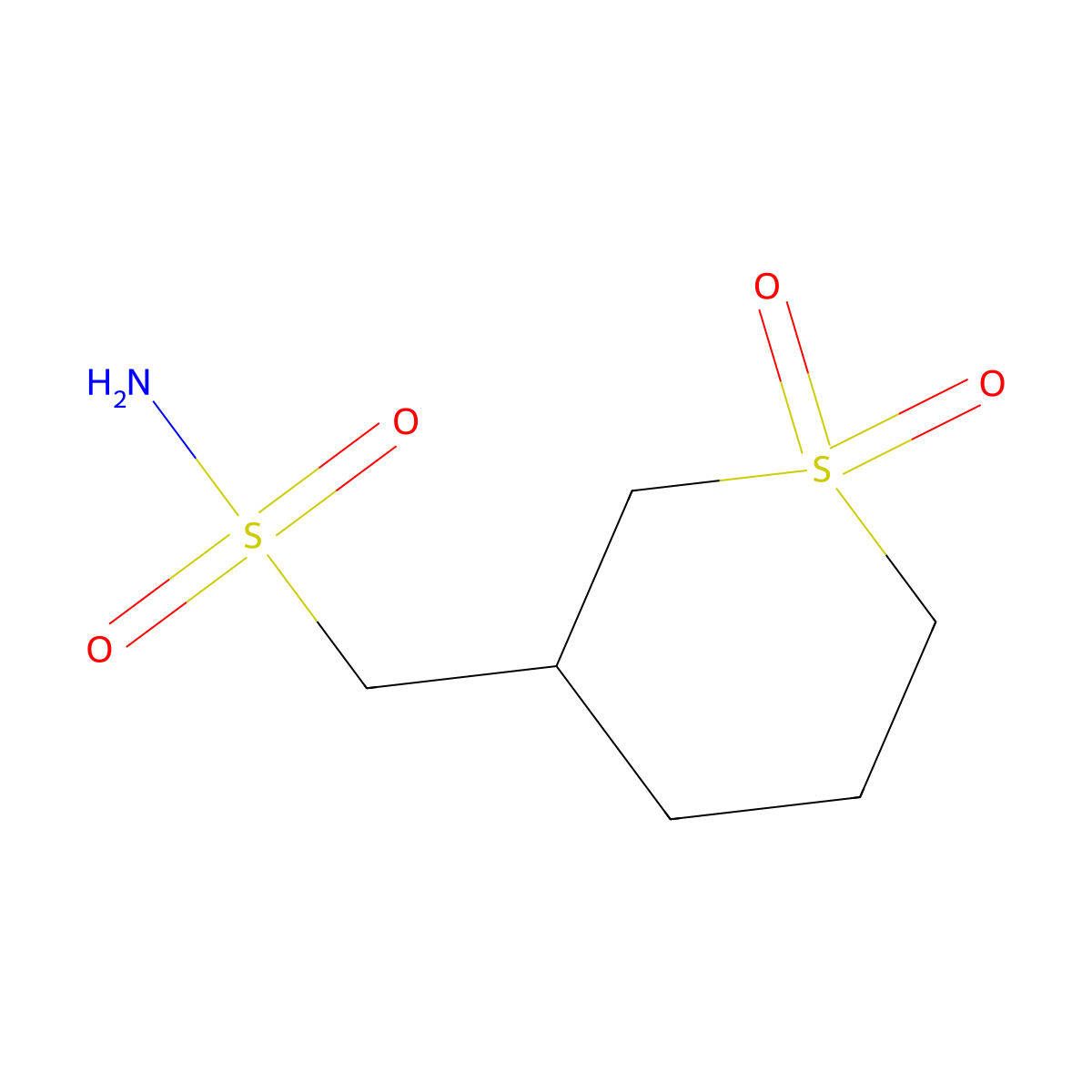 (1,1-Dioxo-1lambda6-thian-3-yl)methanesulfonamide molecular structure, CAS 1890297-77-4