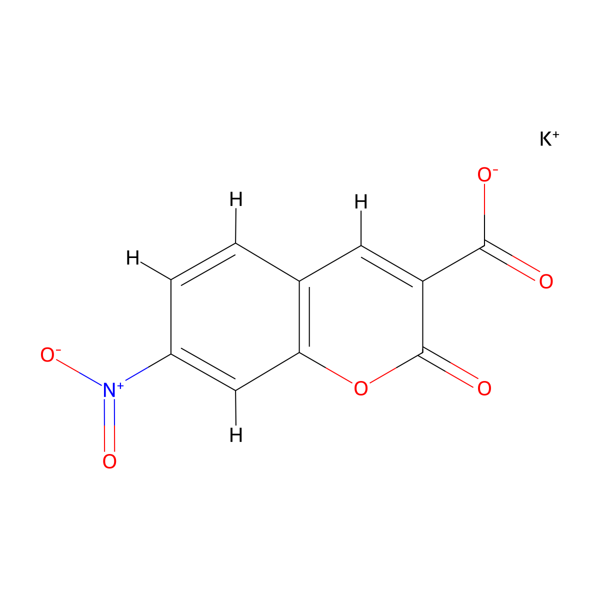 potassium 7-nitro-2-oxo-2H-chromene-3-carboxylate molecular structure, CAS 1890299-47-4