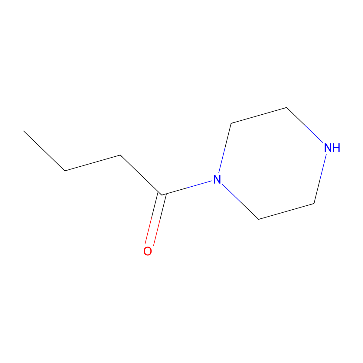 1-(Piperazin-1-yl)butan-1-one molecular structure, CAS 18903-04-3