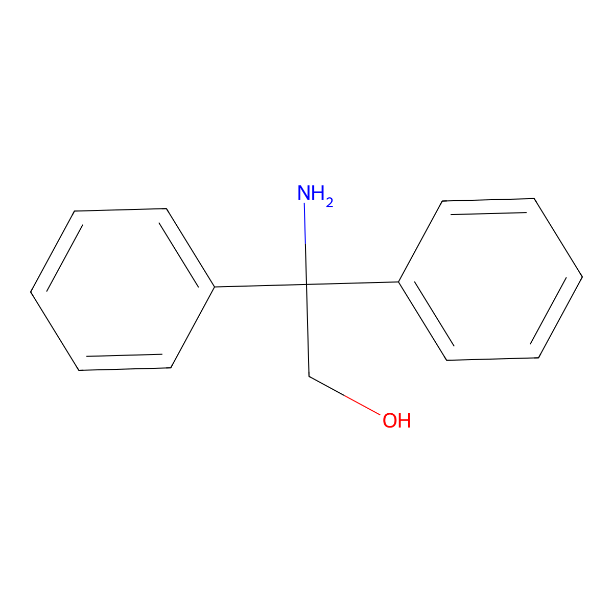 2-Amino-2,2-diphenylethanol molecular structure, CAS 18903-44-1