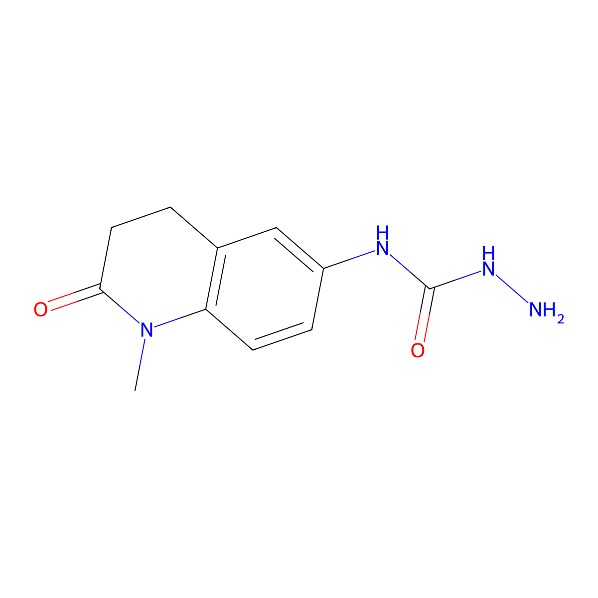 N-(1-methyl-2-oxo-1,2,3,4-tetrahydroquinolin-6-yl)hydrazinecarboxamide molecular structure, CAS 1890309-03-1