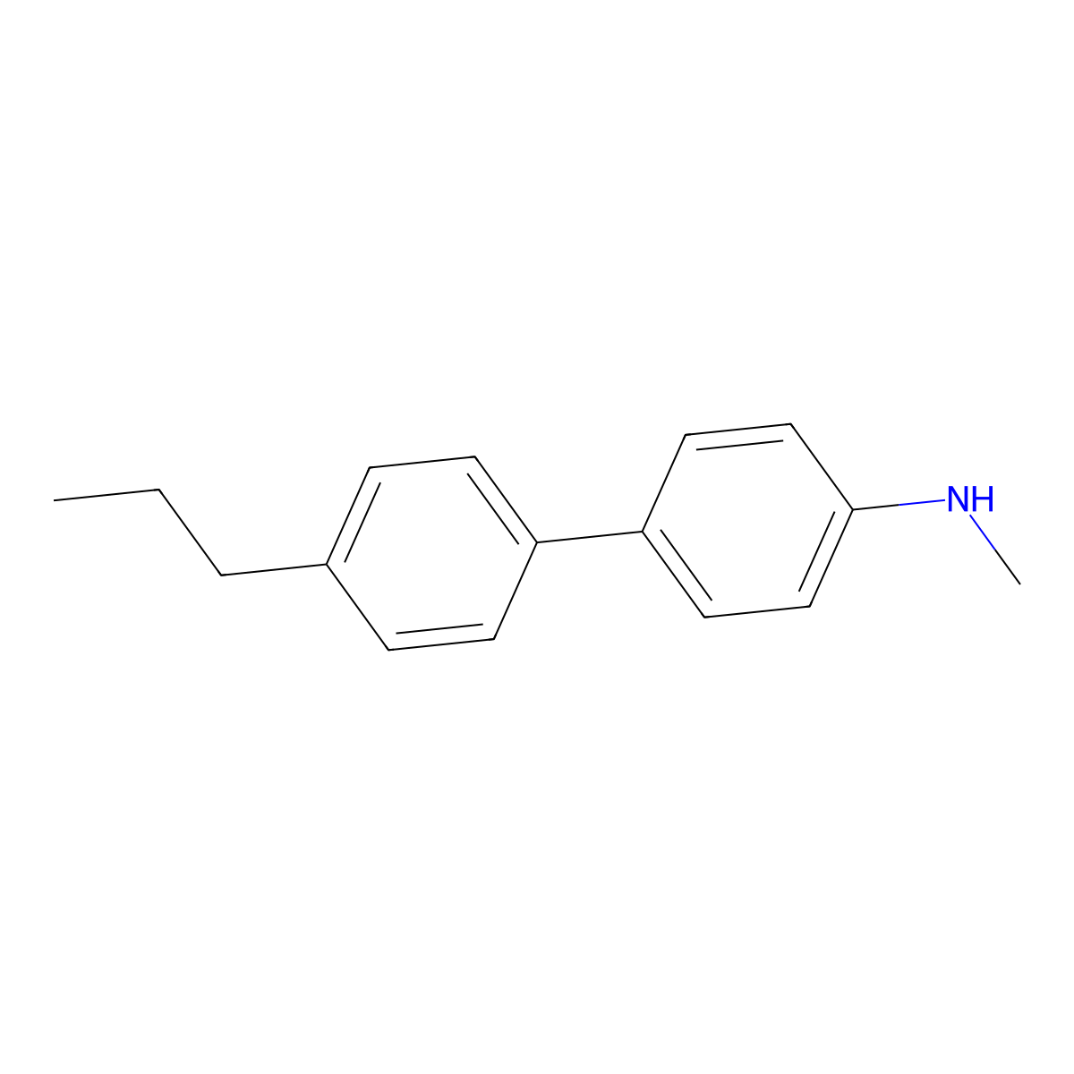 N-Methyl-4'-propyl[1,1'-biphenyl]-4-amine molecular structure, CAS 1890317-83-5
