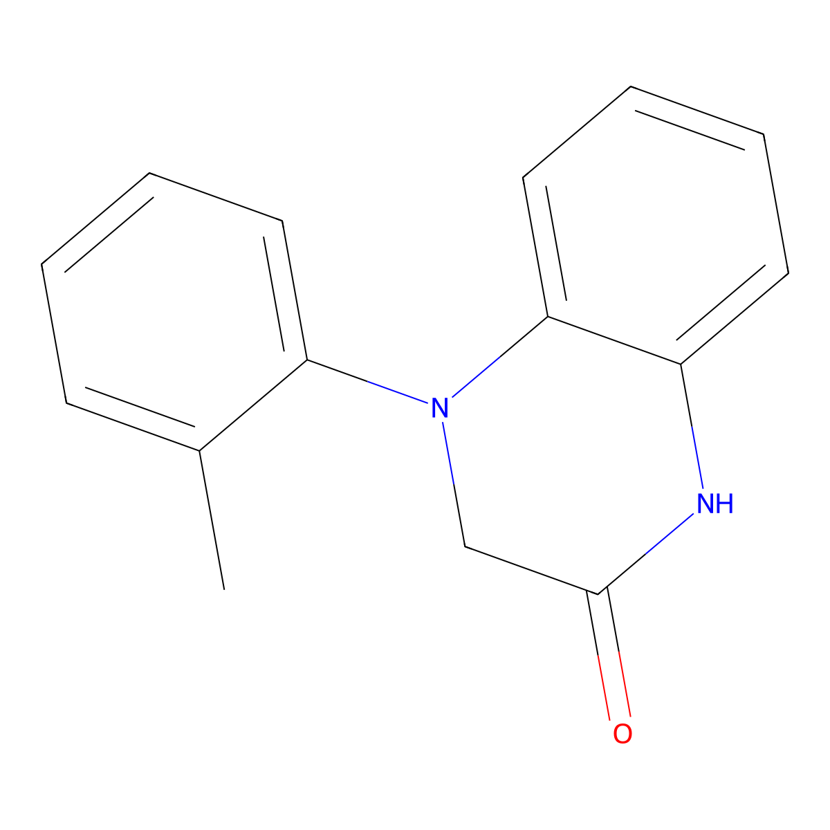 4-(2-Methylphenyl)-1,2,3,4-tetrahydroquinoxalin-2-one molecular structure, CAS 1890340-10-9