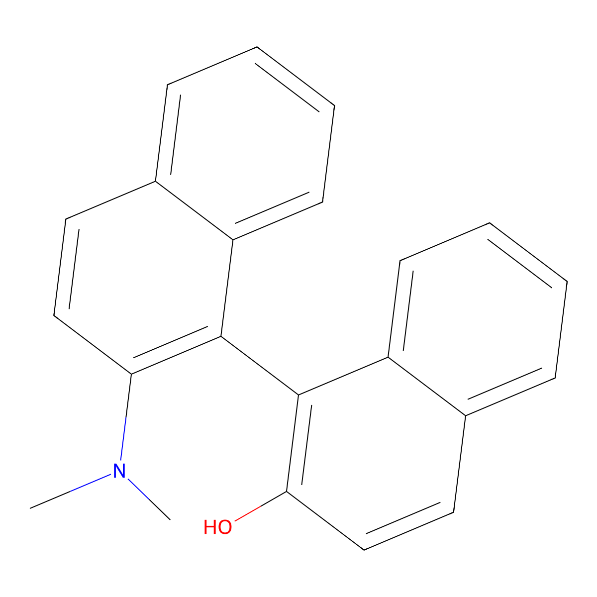 2'-(Dimethylamino)-[1,1'-binaphthalen]-2-ol molecular structure, CAS 189035-69-6