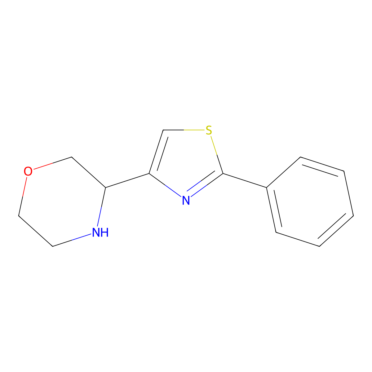 3-(2-Phenylthiazol-4-Yl)Morpholine molecular structure, CAS 1890358-39-0