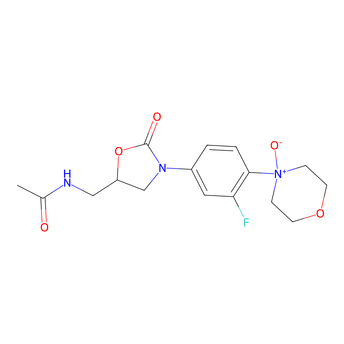 Linezolid N-oxide molecular structure, CAS 189038-36-6