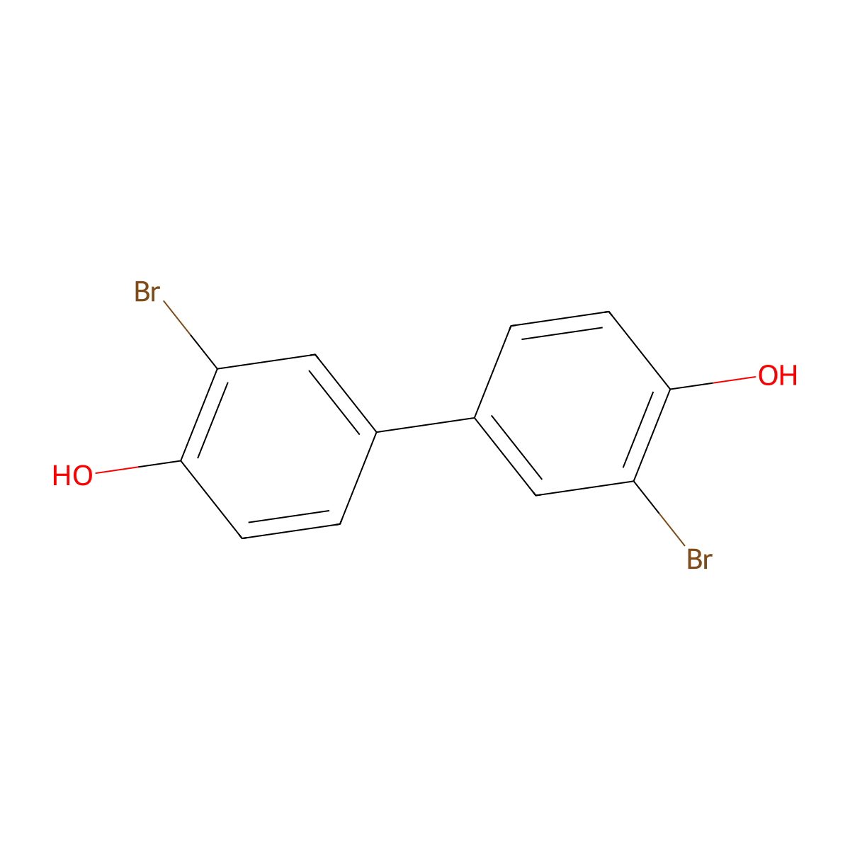 3,3'-Dibromo-4,4'-biphenol molecular structure, CAS 189039-64-3