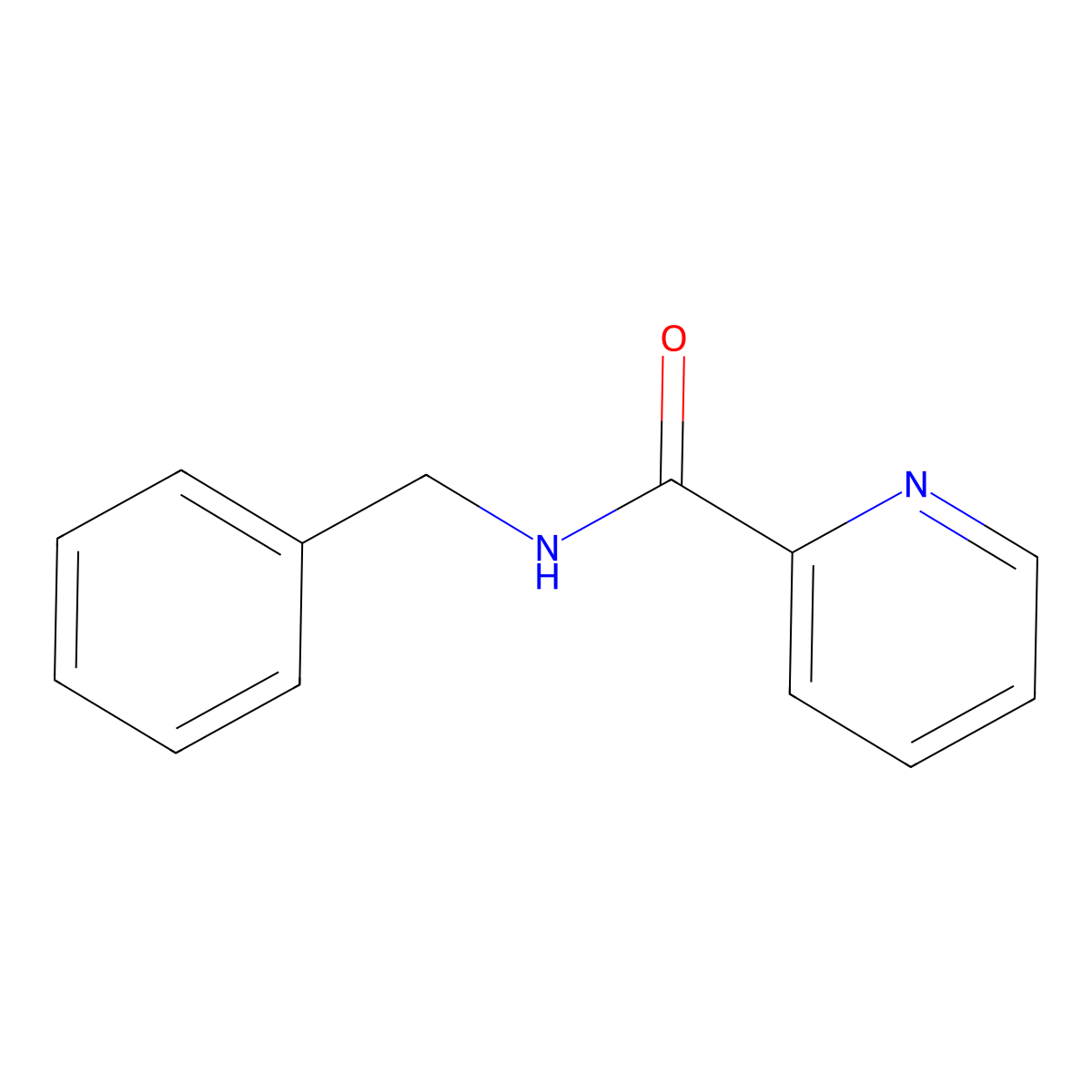 N-benzylpyridine-2-carboxamide molecular structure, CAS 18904-38-6