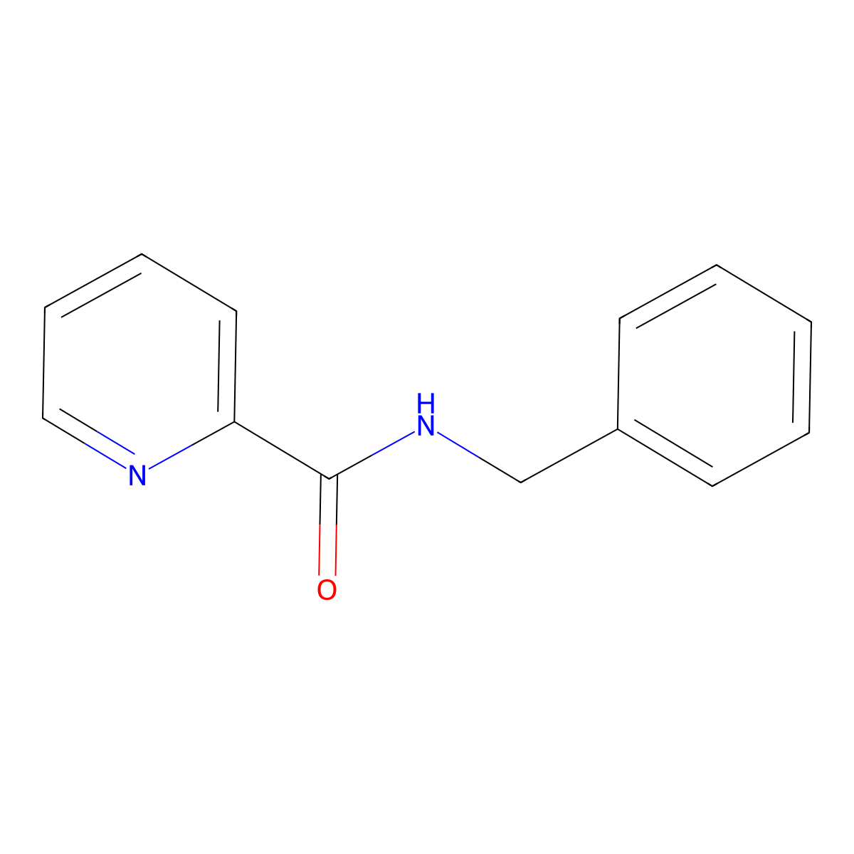 N-benzylpyridine-2-carboxamide molecular structure, CAS 18904-38-6