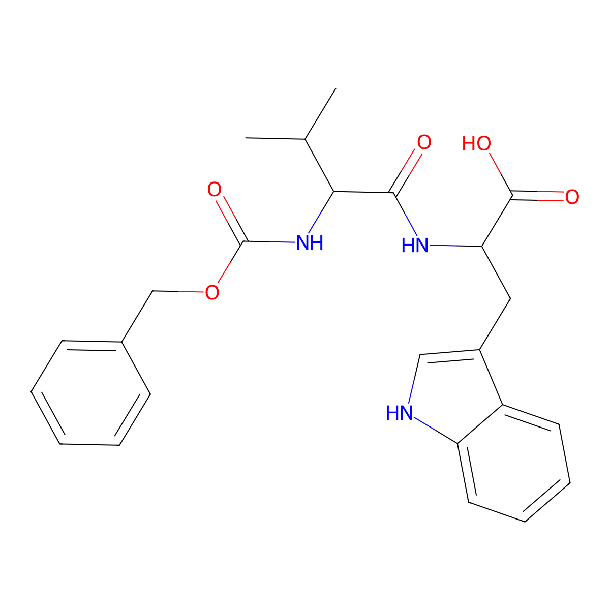 Z-Val-trp-OH molecular structure, CAS 18904-53-5