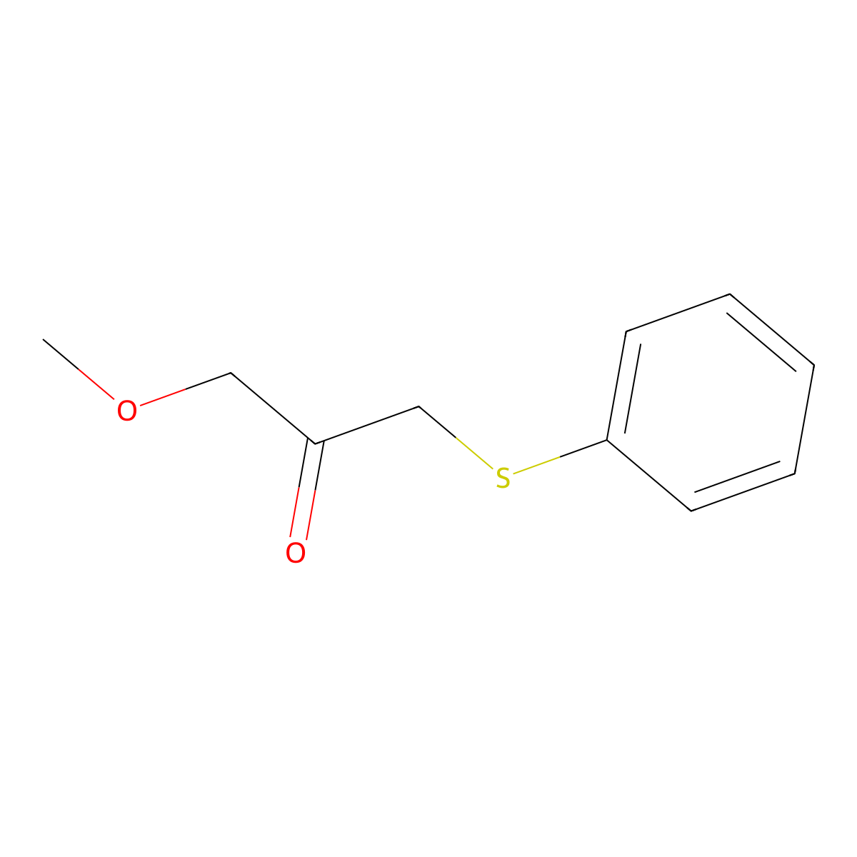 1-Methoxy-3-(phenylthio)propan-2-one molecular structure, CAS 189044-41-5