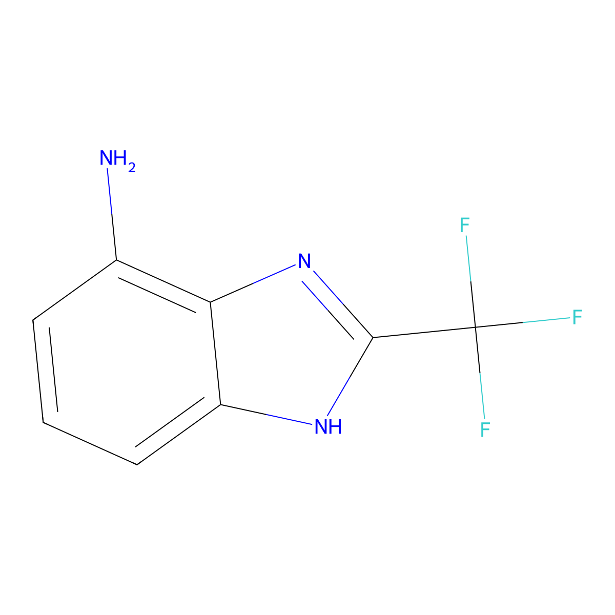 2-(Trifluoromethyl)-1H-benzo[d]imidazol-4-amine molecular structure, CAS 189045-18-9