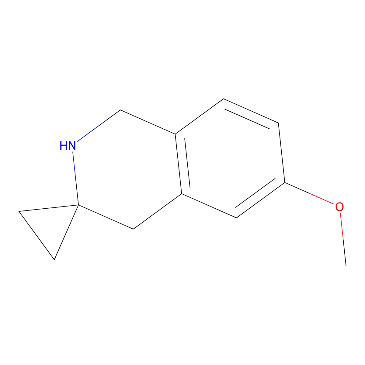 6'-methoxy-2',4'-dihydro-1'H-spiro[cyclopropane-1,3'-isoquinoline] molecular structure, CAS 1890489-07-2