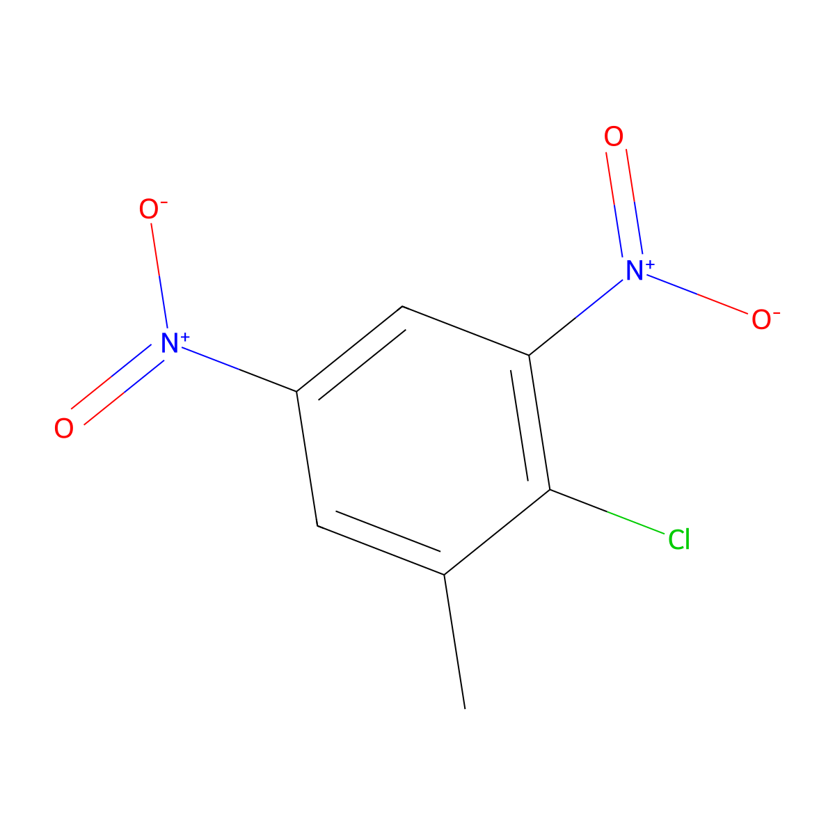2-Chloro-1-methyl-3,5-dinitrobenzene molecular structure, CAS 18905-50-5