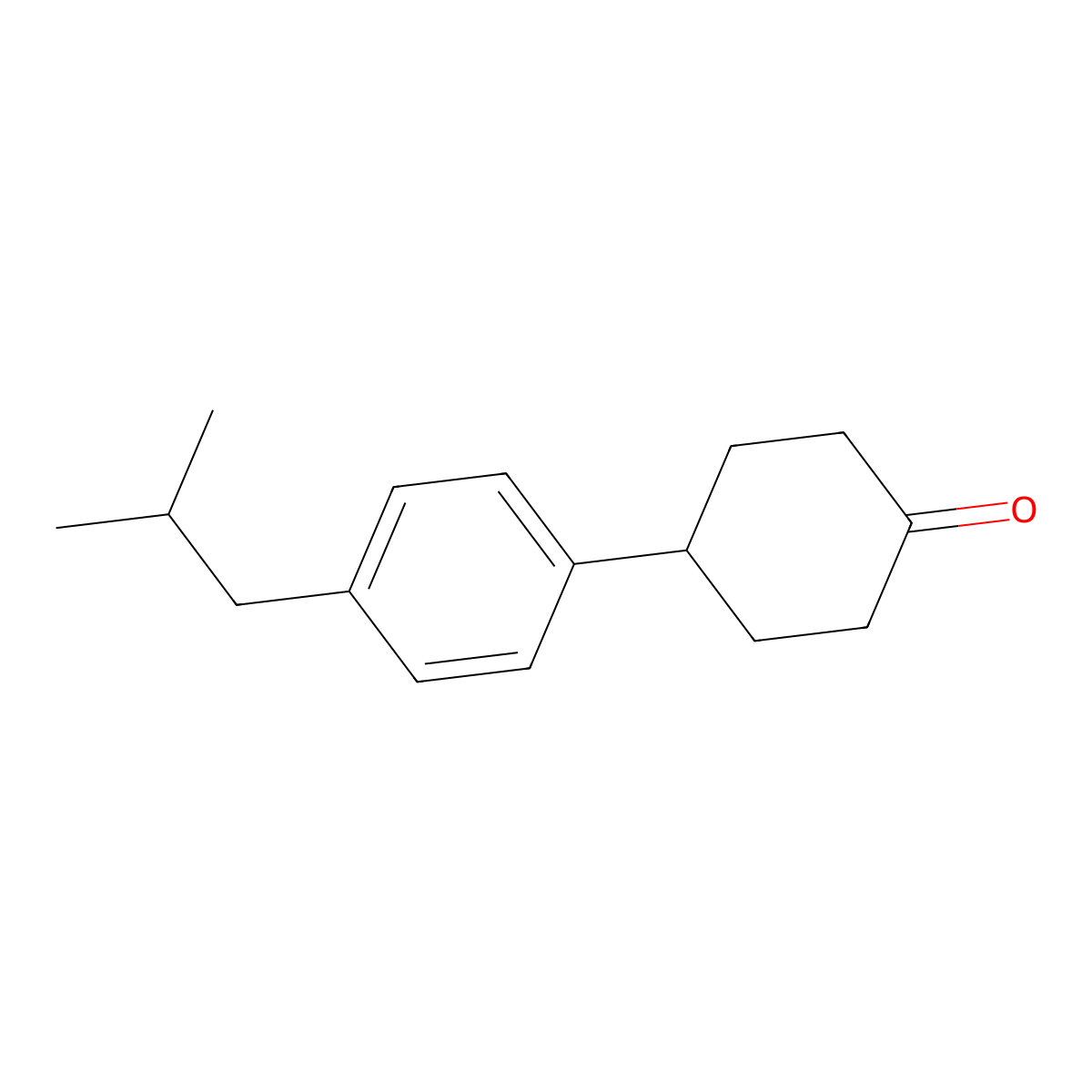 4-(4-Isobutylphenyl)cyclohexanone molecular structure, CAS 1890662-66-4