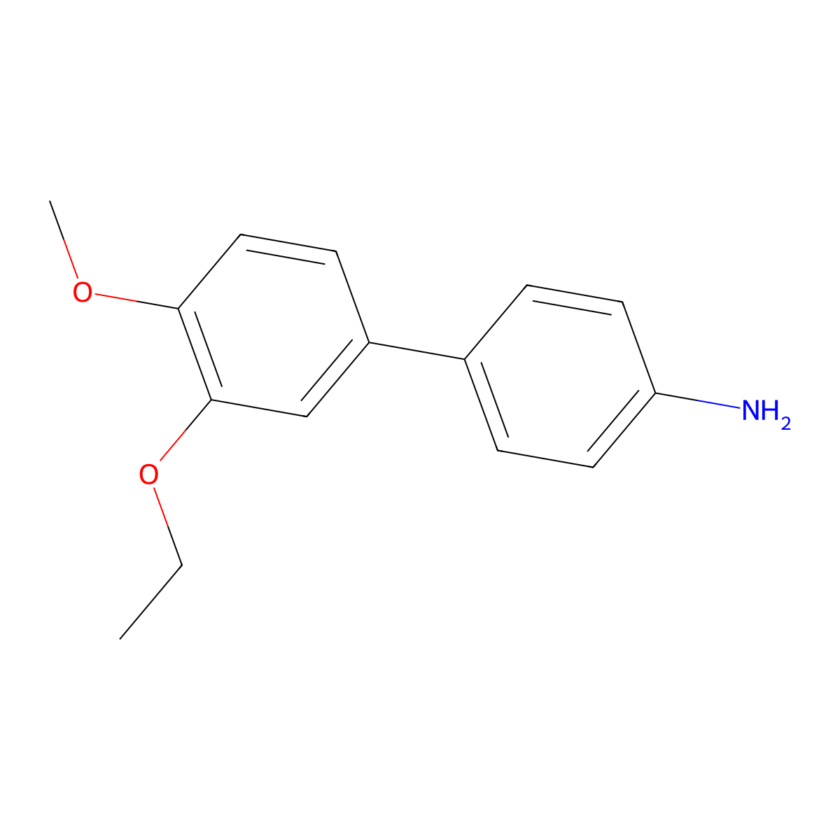 3'-Ethoxy-4'-methoxy[1,1'-biphenyl]-4-amine molecular structure, CAS 1890667-60-3
