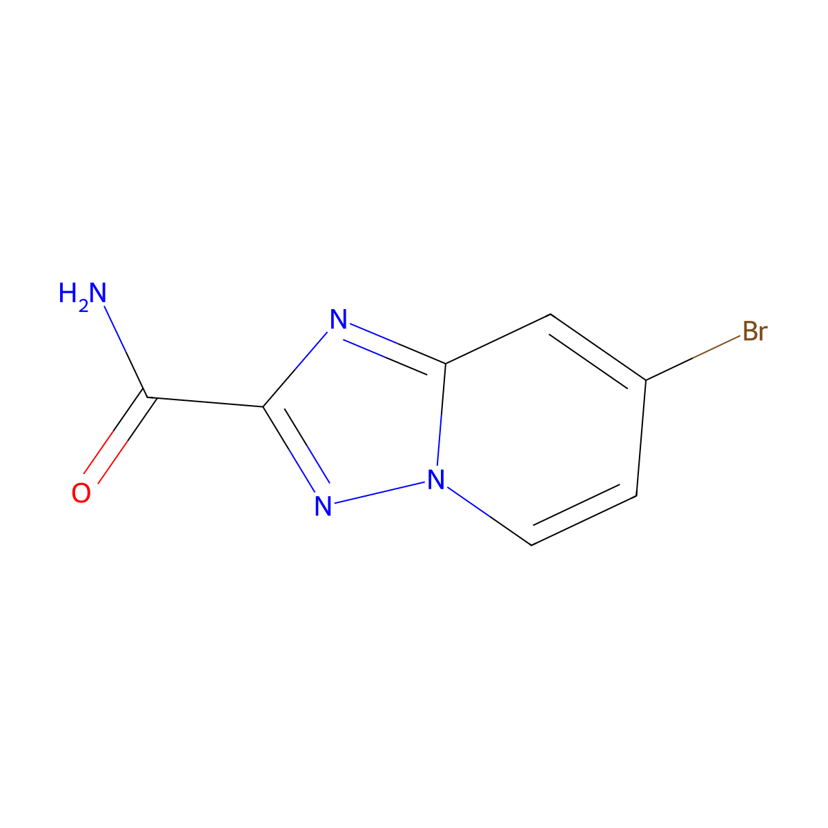 7-Bromo-[1,2,4]triazolo[1,5-a]pyridine-2-carboxamide molecular structure, CAS 1890671-15-4