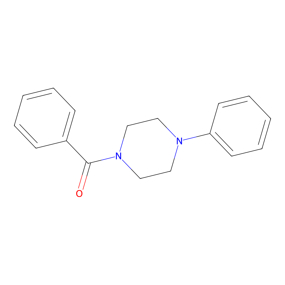 1-Benzoyl-4-phenylpiperazine molecular structure, CAS 18907-52-3