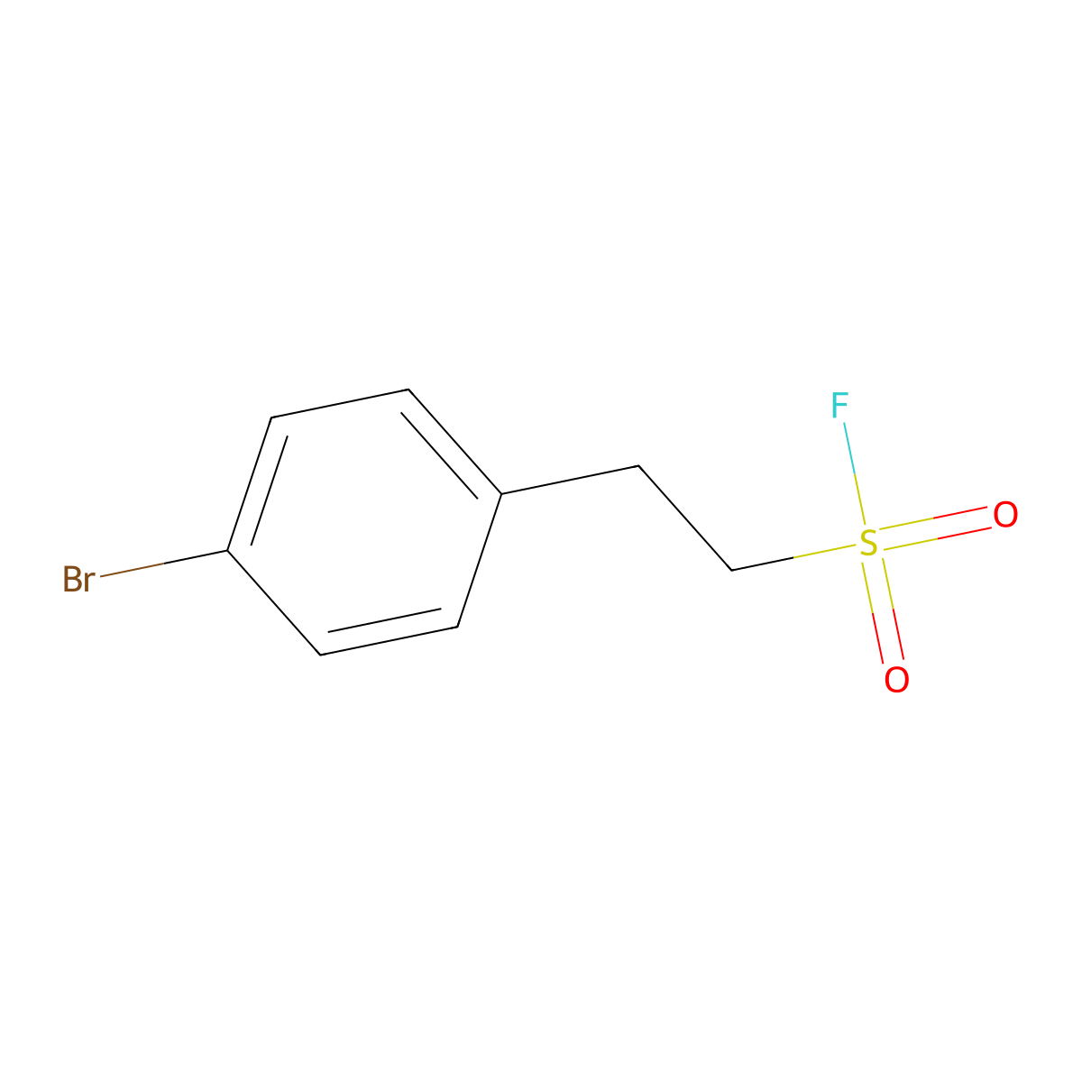 2-(4-Bromophenyl)ethane-1-sulfonyl fluoride molecular structure, CAS 1890711-32-6