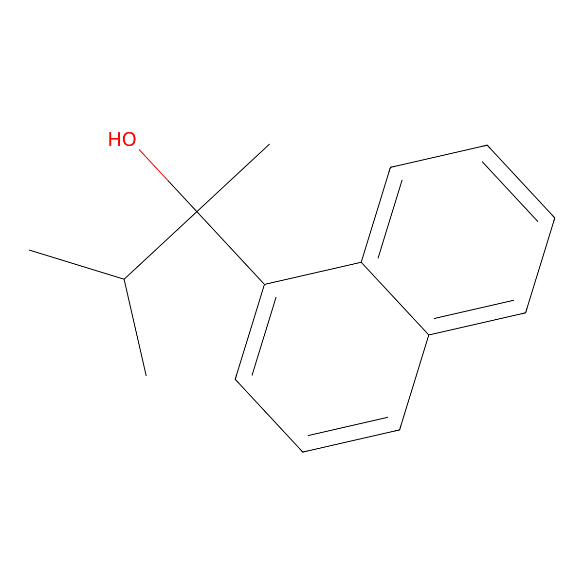 2-(1-Naphthyl)-3-methyl-butan-2-ol molecular structure, CAS 189077-65-4
