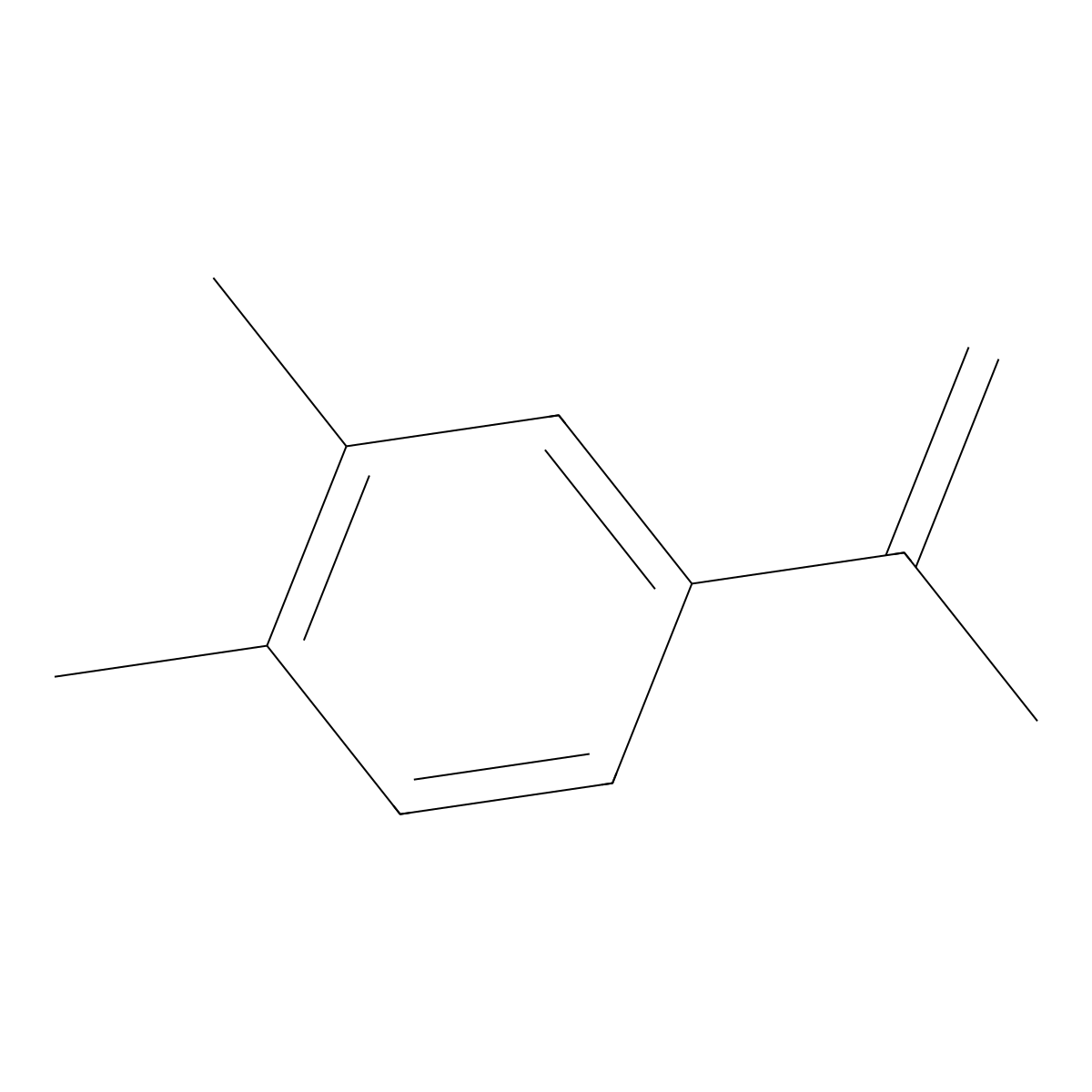 4-Isopropenyl-o-xylene molecular structure, CAS 18908-16-2