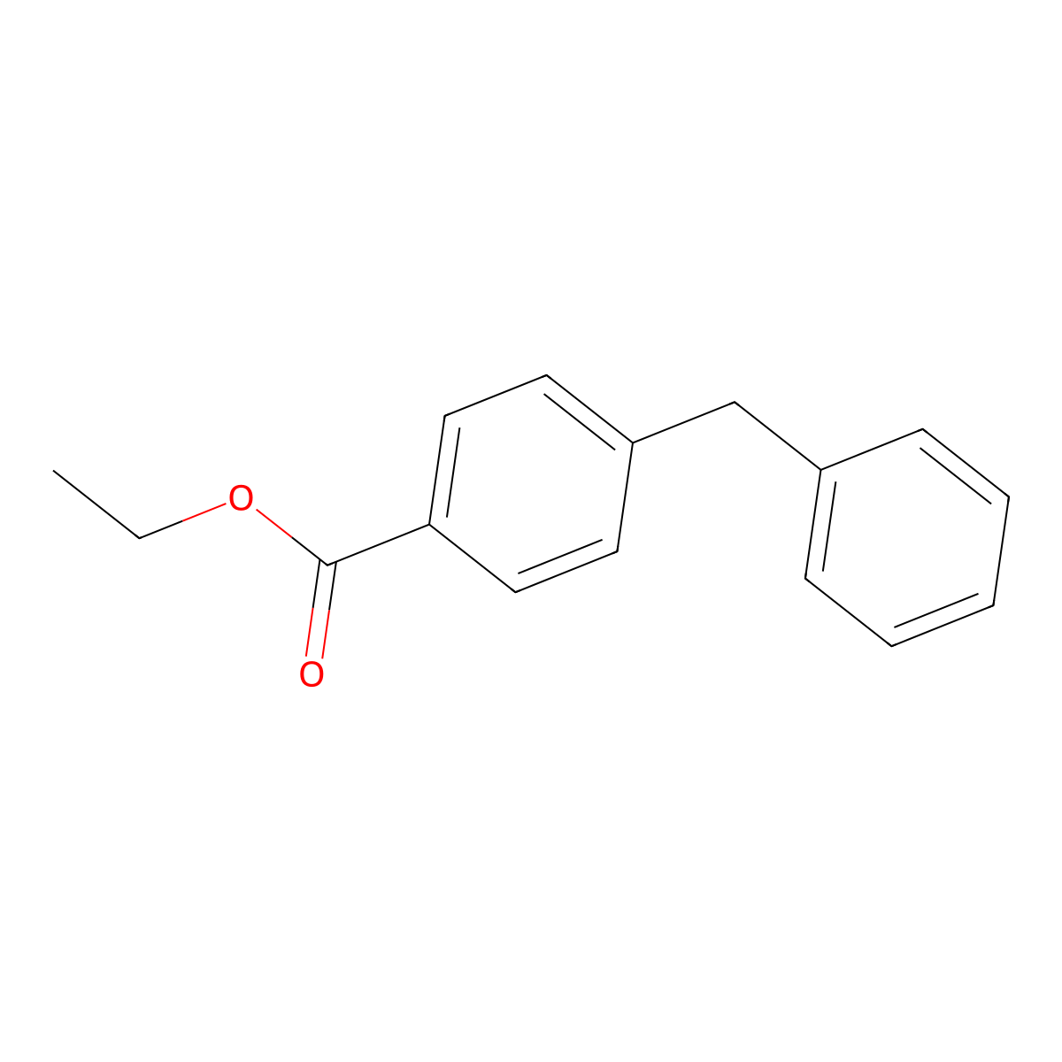 Ethyl 4-benzylbenzoate molecular structure, CAS 18908-74-2