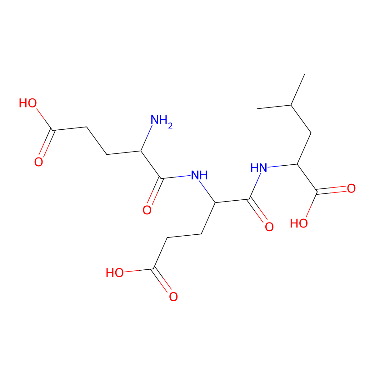 Glu-Glu-Leu molecular structure, CAS 189080-99-7
