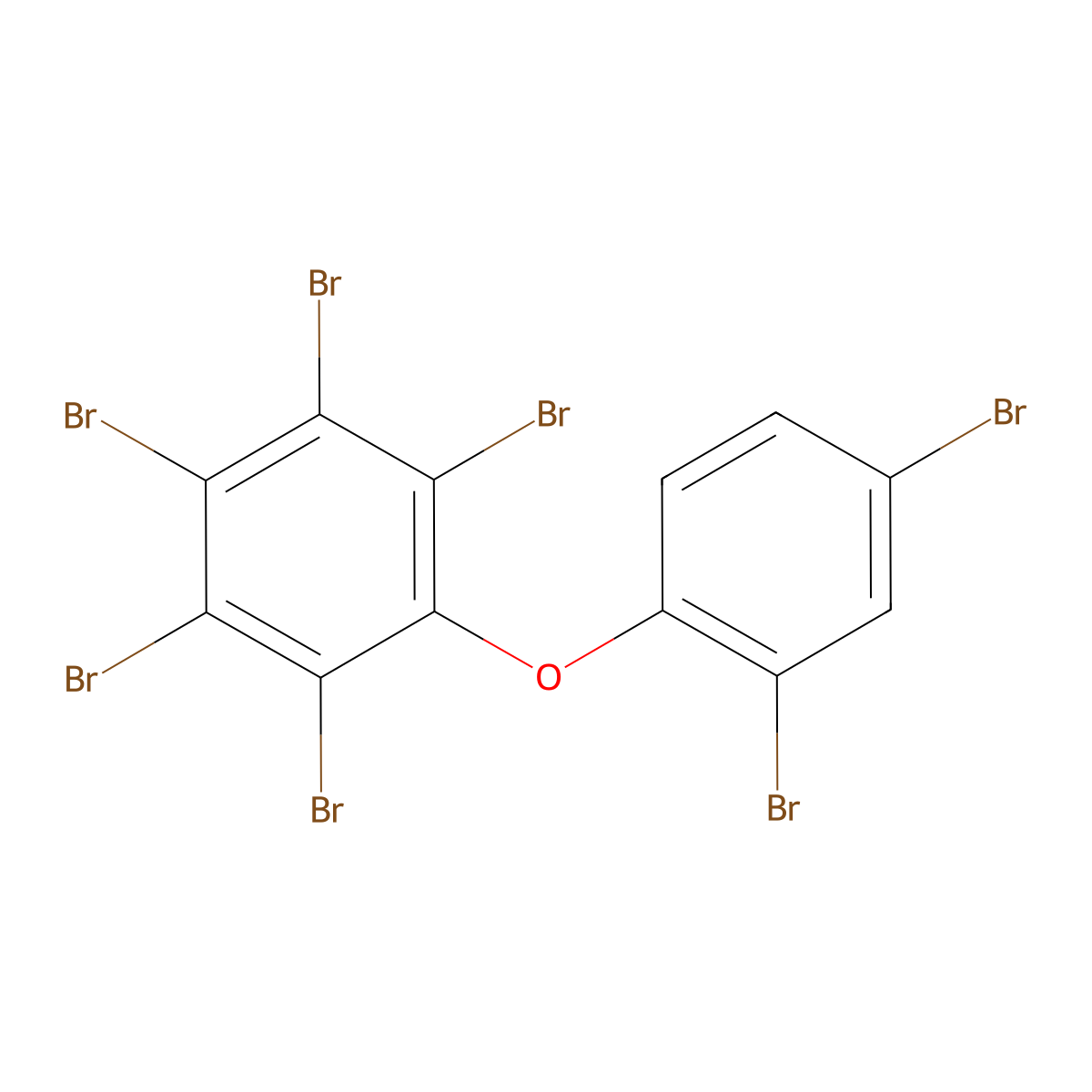 2,2',3,4,4',5,6-Heptabromodiphenyl ether molecular structure, CAS 189084-67-1