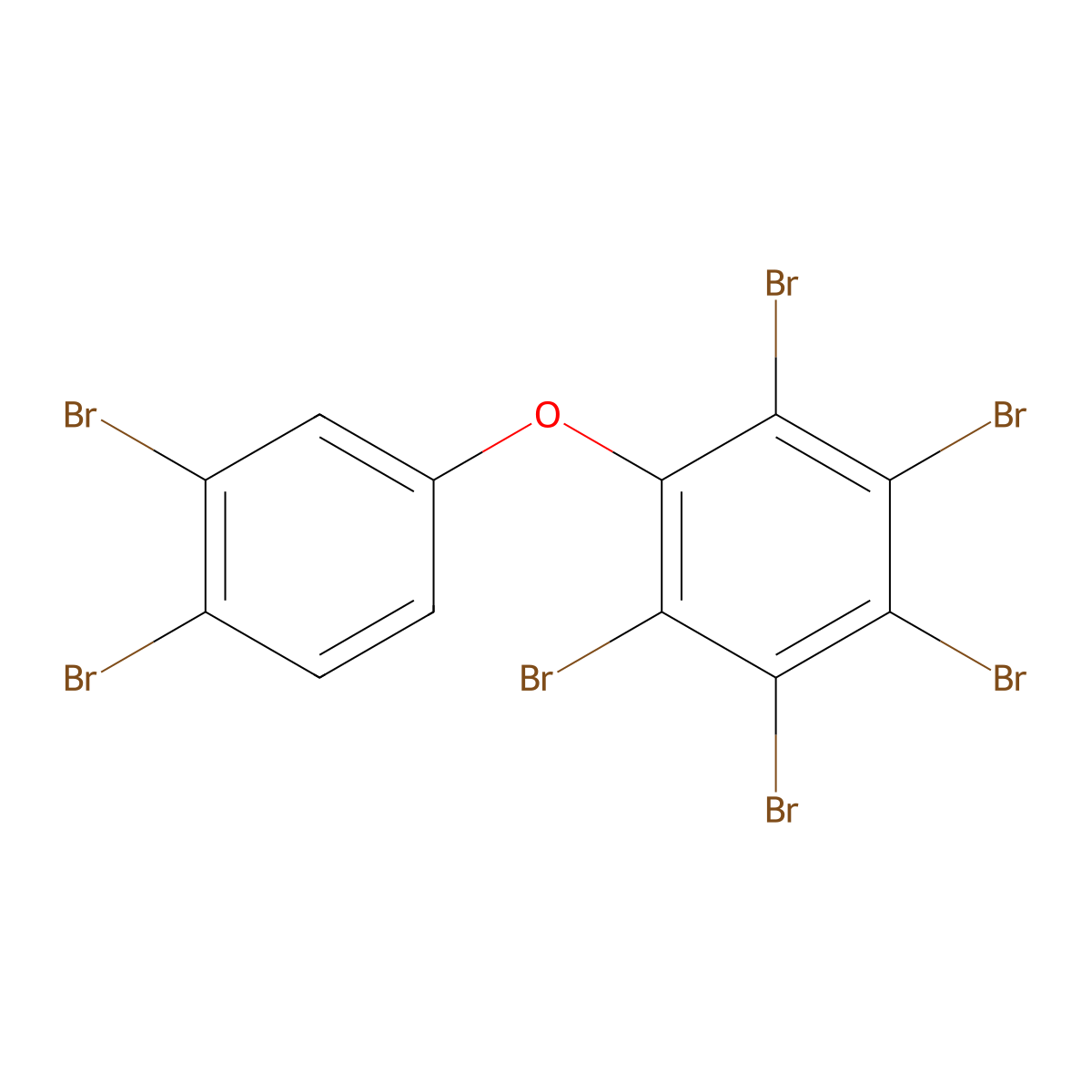 2,3,3',4,4',5,6-Heptabromodiphenyl Ether molecular structure, CAS 189084-68-2