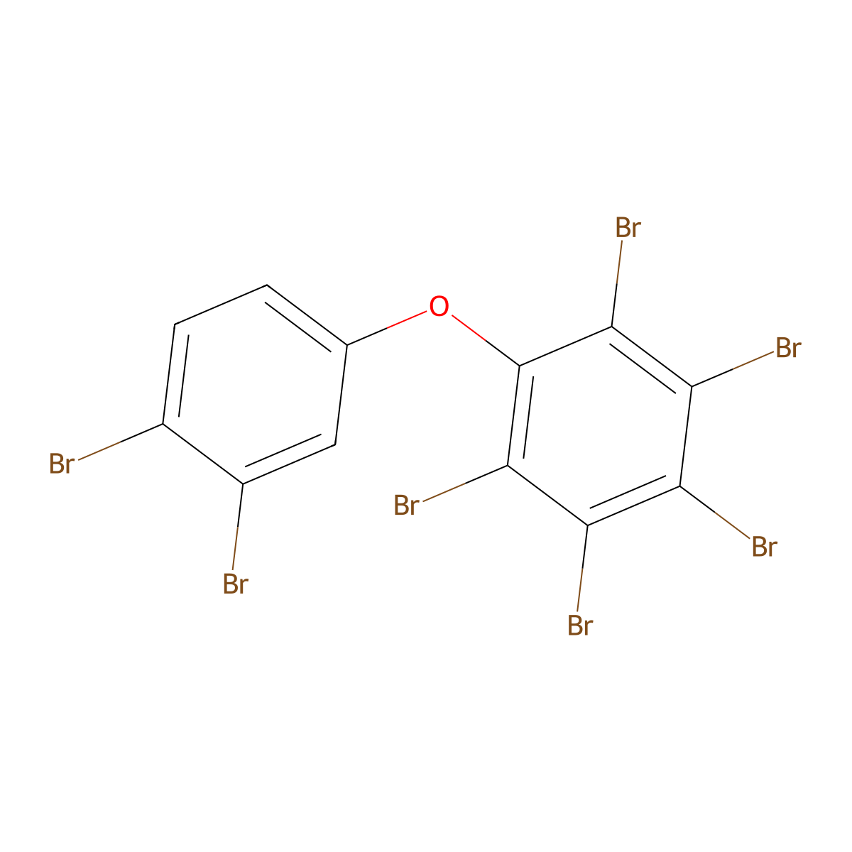 2,3,3',4,4',5,6-Heptabromodiphenyl Ether molecular structure, CAS 189084-68-2