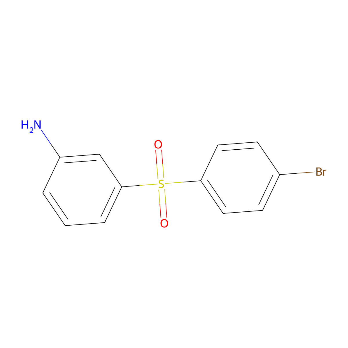3-(4-Bromobenzenesulfonyl)aniline molecular structure, CAS 1890855-17-0