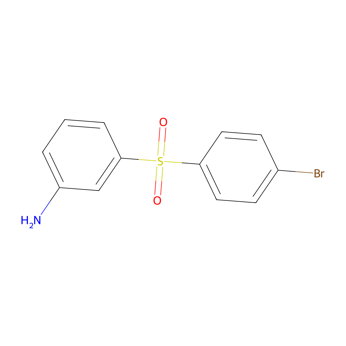 3-(4-Bromobenzenesulfonyl)aniline molecular structure, CAS 1890855-17-0