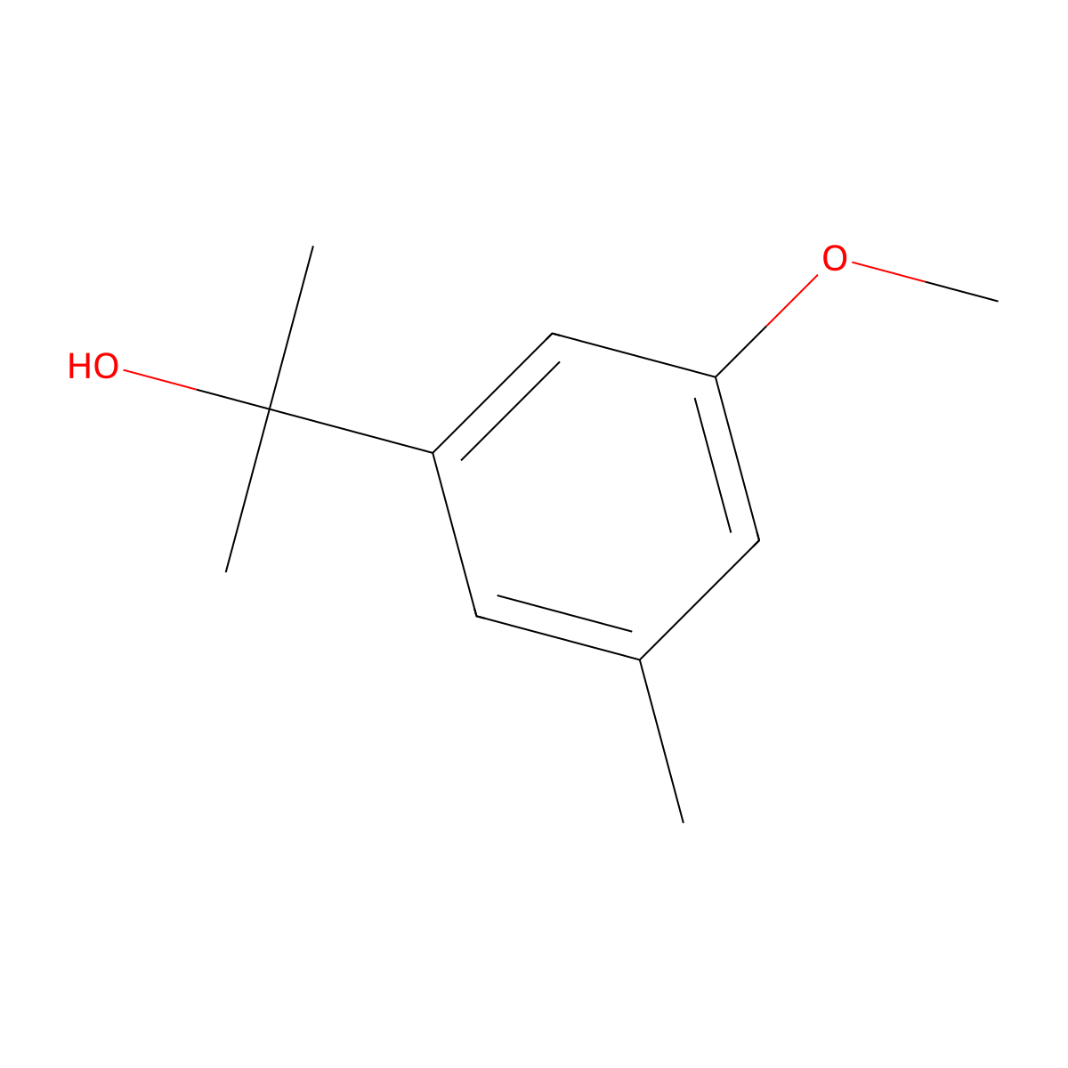 3-Methoxy-alpha,alpha,5-trimethylbenzenemethanol molecular structure, CAS 1890856-39-9