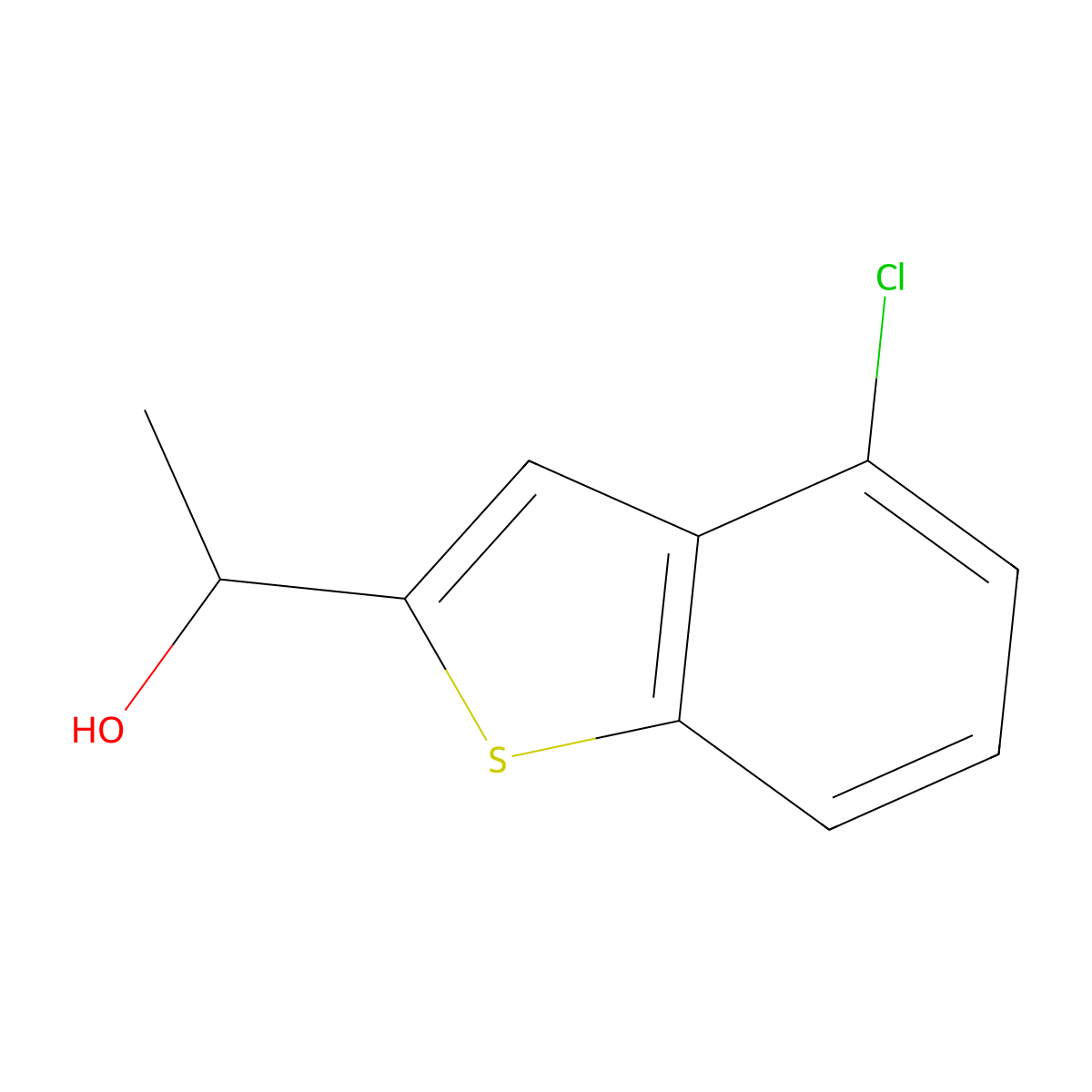 4-Chloro-alpha-methylbenZo[b]thiophene-2-methanol molecular structure, CAS 1890860-15-7