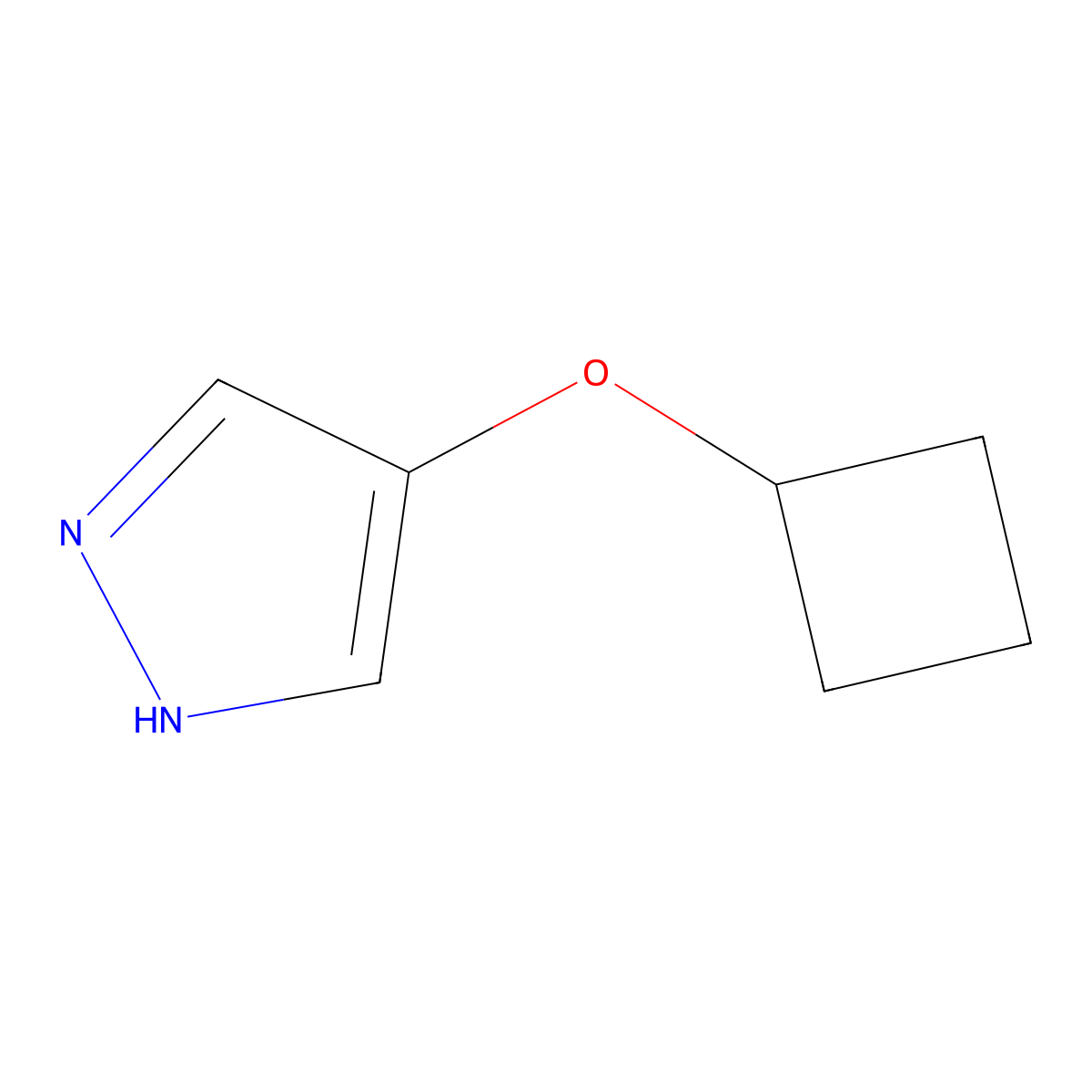 4-Cyclobutoxy-1H-pyrazole molecular structure, CAS 1890865-42-5
