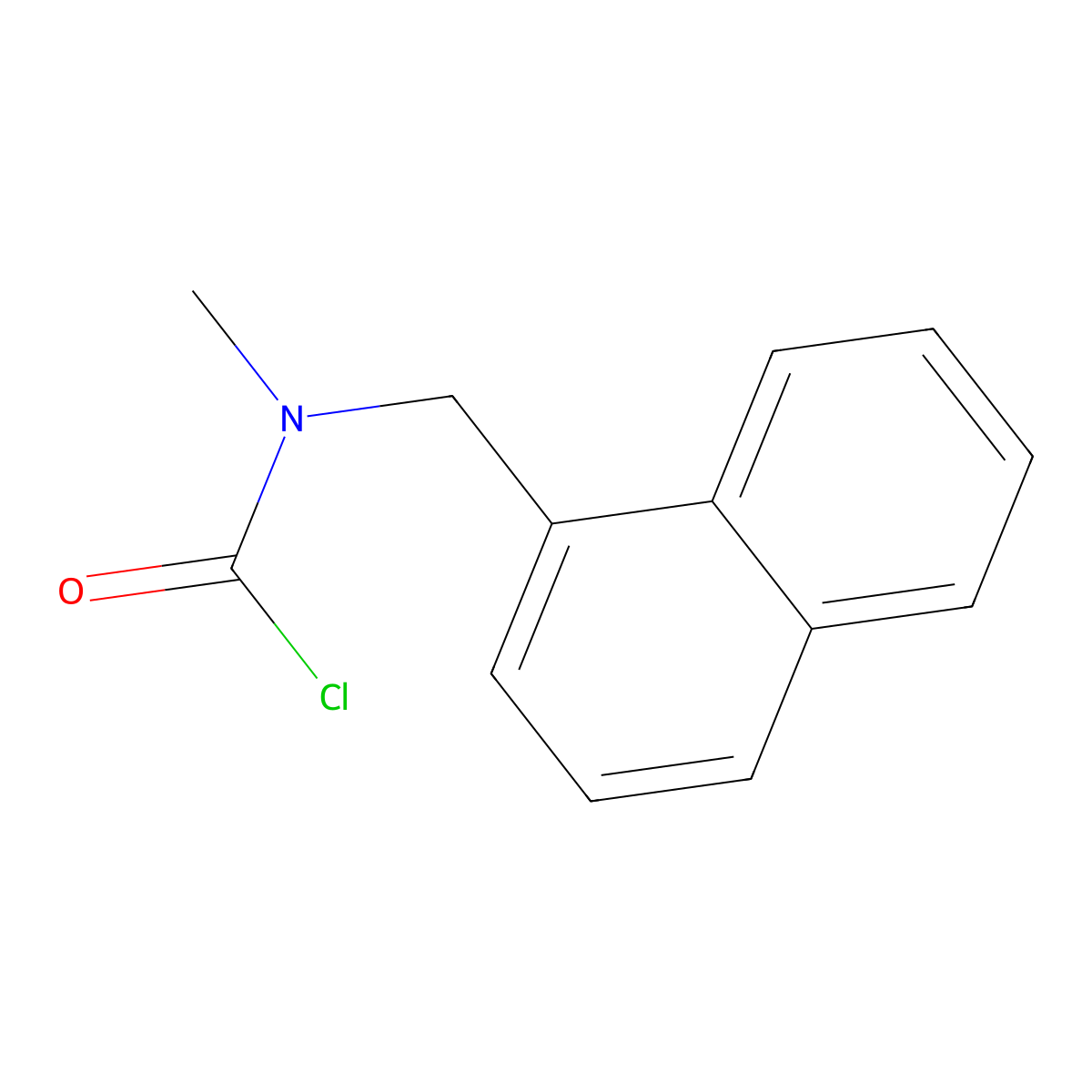 N-methyl-N-((naphthalen-1-yl)methyl)carbamoyl chloride molecular structure, CAS 1890878-53-1