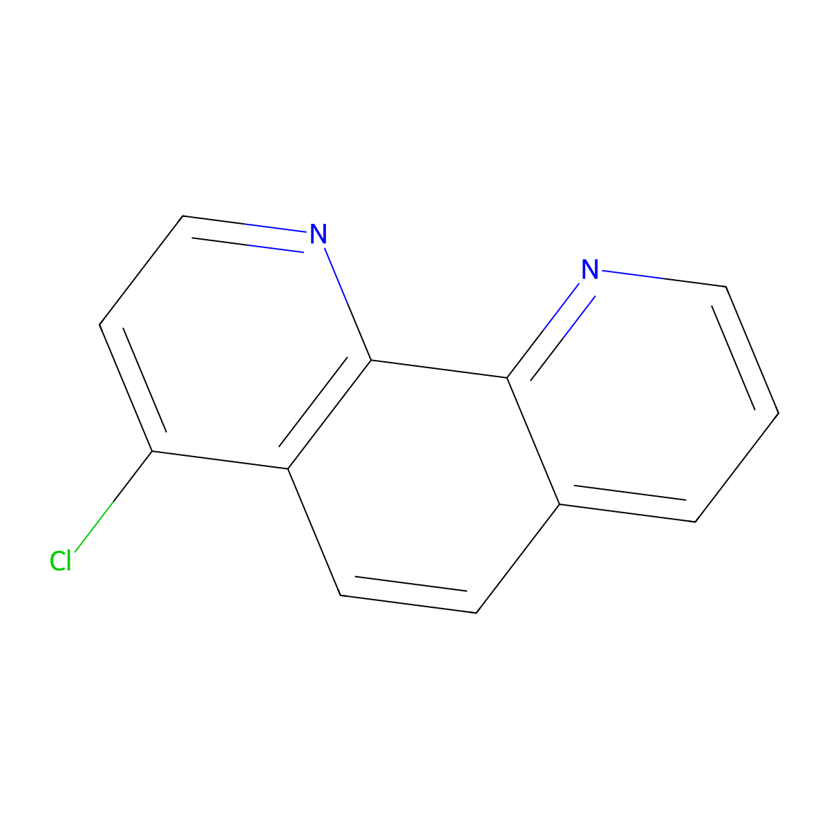 4-Chloro-1,10-phenanthroline molecular structure, CAS 1891-14-1